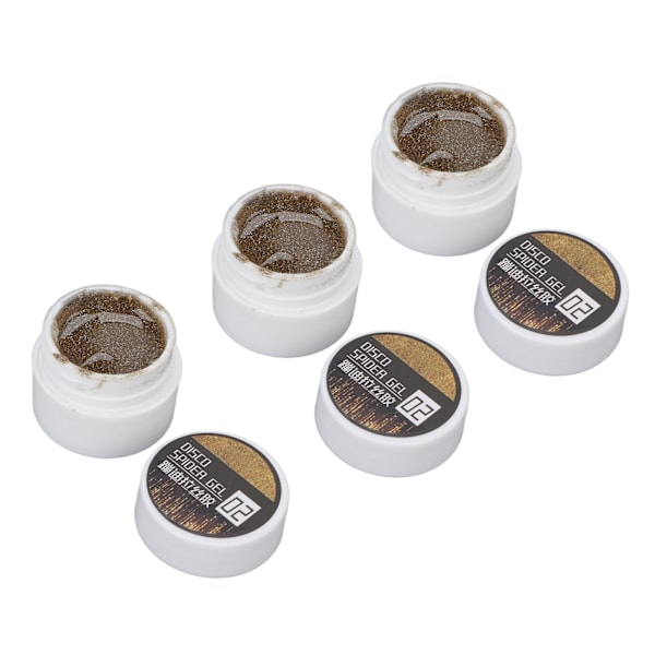 3 st Nagel Spider Gel Tråddragning Glansig Finish Långvarig Hög Elasticitet Konst DIY 8g för Nybörjare Kvinnor Guld