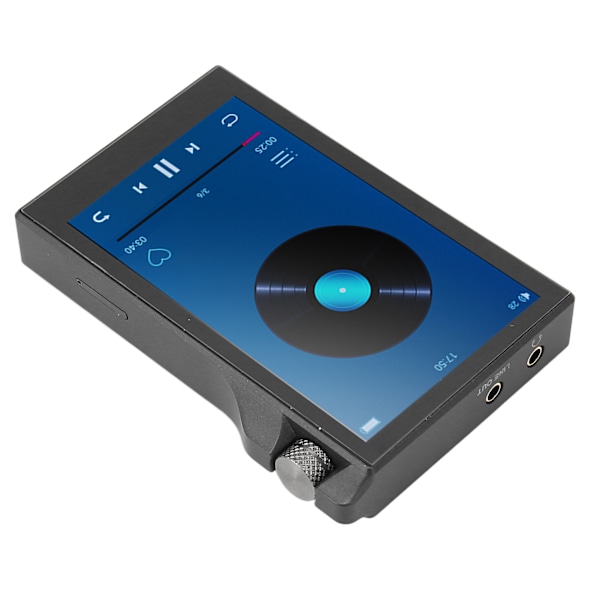 Bluetooth MP3-spelare 4,0 tum pekskärm HiFi förlustfri ljud hög upplösning bärbar MP3-spelare för Android 9.0 svart