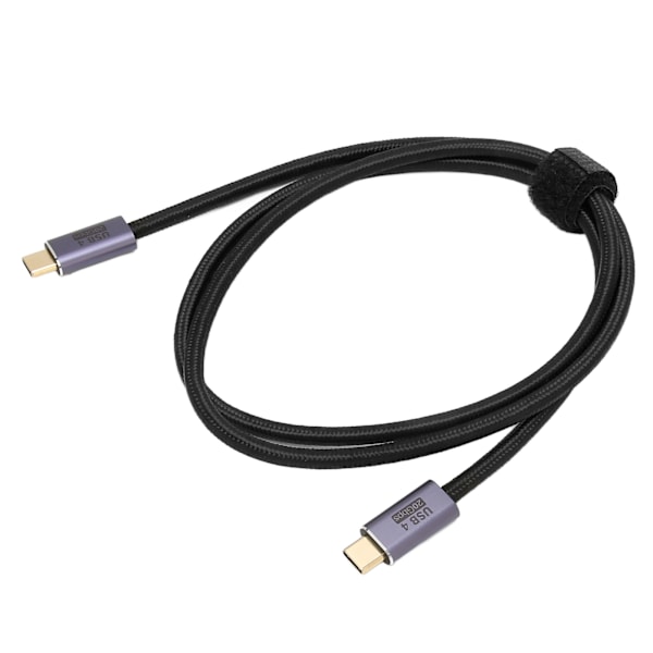 USB 4.0 Kabel Multifunktionell 20Gbps Höghastighetsöverföring HD 8K 60HZ Stöd PD100W Typ C till Typ C Kabel 100cm
