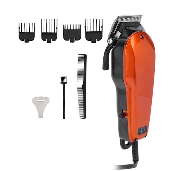 Professionell Hårklippare Hårklippningskit för Hemma Elektrisk Styling Trimning EU-kontakt 220?240V Orange