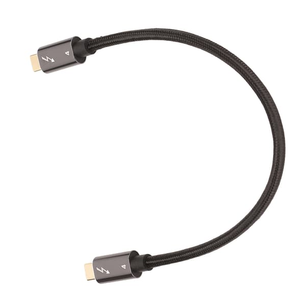 USB 4.0 Kabel 8K HD 40Gbps PD 100W Typ C till Typ C Snabbladdningskabel för Telefon Notebook Tablet 30cm