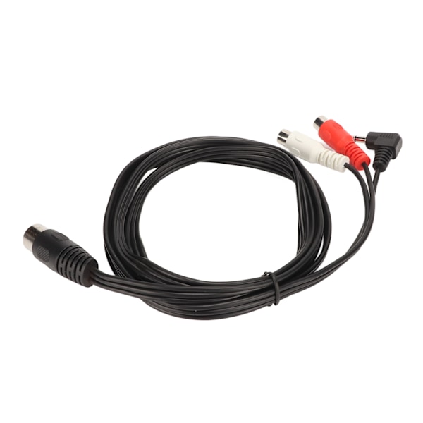 DIN 5Pin Hane till 2 RCA Hona och 3.5mm Kabel Plug and Play Stereoljudanslutningskabel för Högtalare HiFi-utrustning