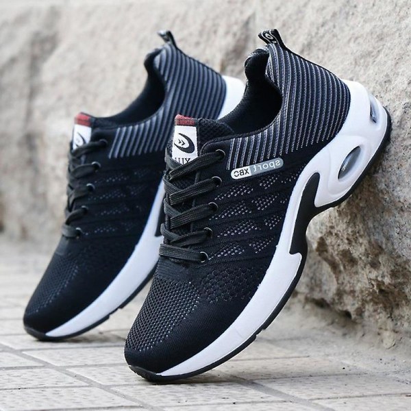 Herr Sneakers, Luftdämpning, Mesh Vandringsskor för Utomhusbruk Red 7