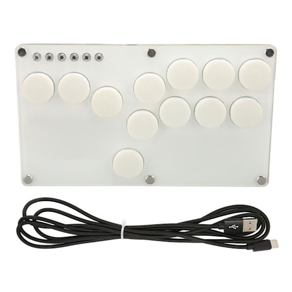 Fighting Stick-styrenhet med utbytbara mekaniska brytare Mini Arcade Stick-styrenhetslåda för PS3 för Switch PC