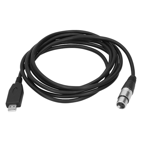USB till XLR Hona Mikrofonkabel Plug Play Mikrofonkontakt Kabel Sladd 2m / 6.6ft