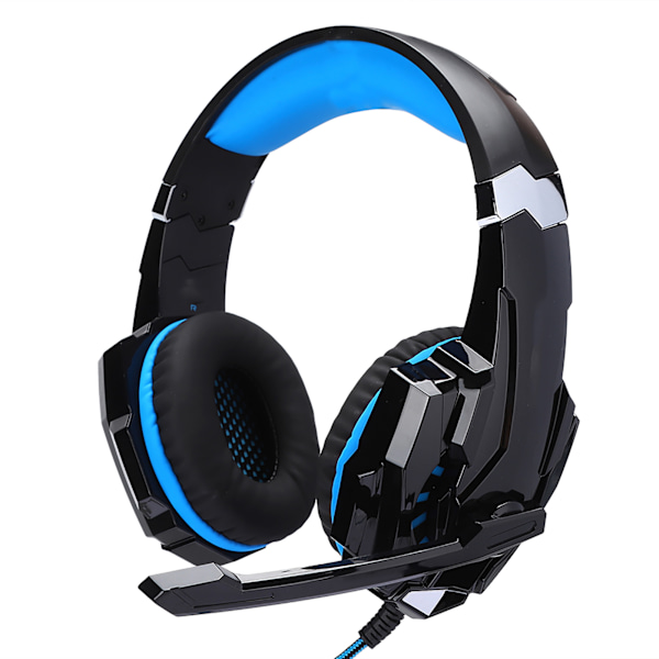Headset med Luminous Wired Datorspelshörlurar för PS4 Svart Blå