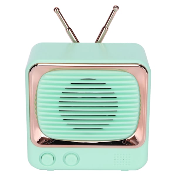 TV-formad BT-högtalare Trådlös Lätt Bärbar Mini Klassisk Stil Ljudhögtalare Grön