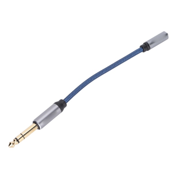 Ljudadapterkabel 3,5 mm Hona till 6,35 mm Hane Mikrofon Headset Ljudadapter