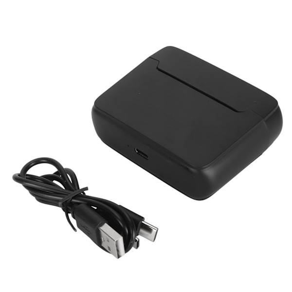 Trådlösa Lavalier-mikrofoner 1 för 2 Brusreducering USB C Clip On Lapel Mini Mic med Batterinivådisplay för Intervjuvideoinspelning