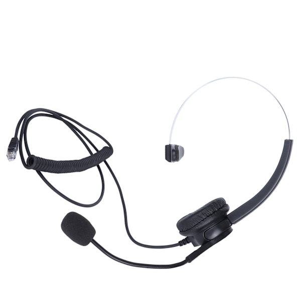 VH500?RJ9 Telefonheadset Justerbart Hörlurar med Brusreducerande Mikrofon