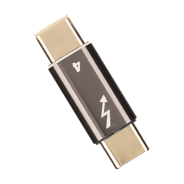Typ C Hane till Typ C Hane Adapter Aluminiumlegering 40Gbps PD Snabbladdning USB C Hane till Hane Kontakt