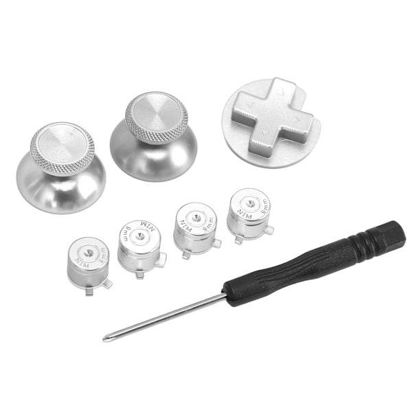 Metallknappar för Switch Pro DIY-Ersättningsspelkontroll Metallknapp för Switch Pro Spelkontroll Silver