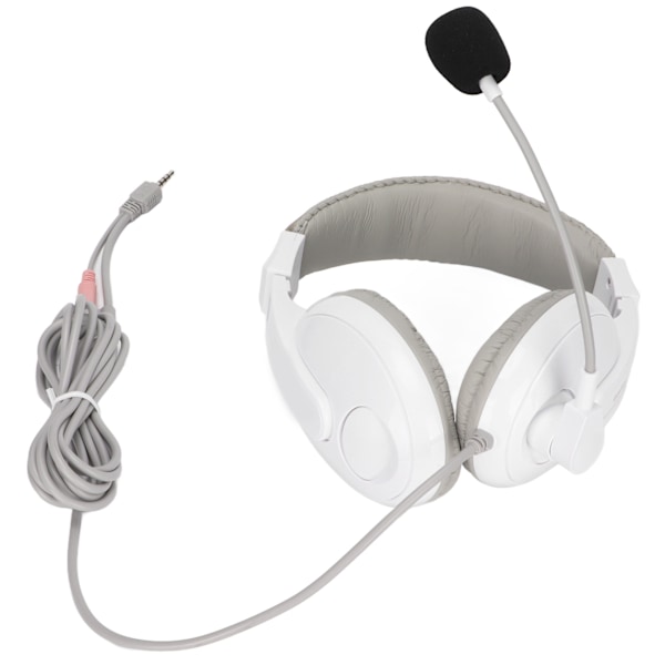 Somic Electronics Hörlurar Multifunktionella Pluggar Röstspelheadset med Mikrofon för Datorer Mobiltelefon Vit