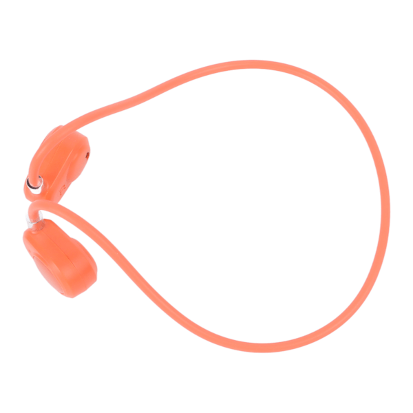 Bluetooth Luftledning Hörlurar USB Laddningsbara Lätta Trådlösa Hörlurar för Sport Cykling Orange
