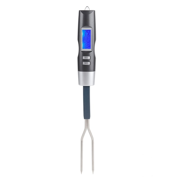 Digital BBQ Kötttermometer Gaffel Grillgaffel med LCD-display