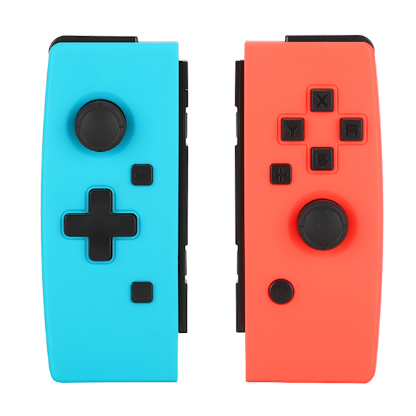 1 Par Vänster Höger Bluetooth Spelkonsol En-knappsanslutning Spelkontroll för Switch (Blåröd)