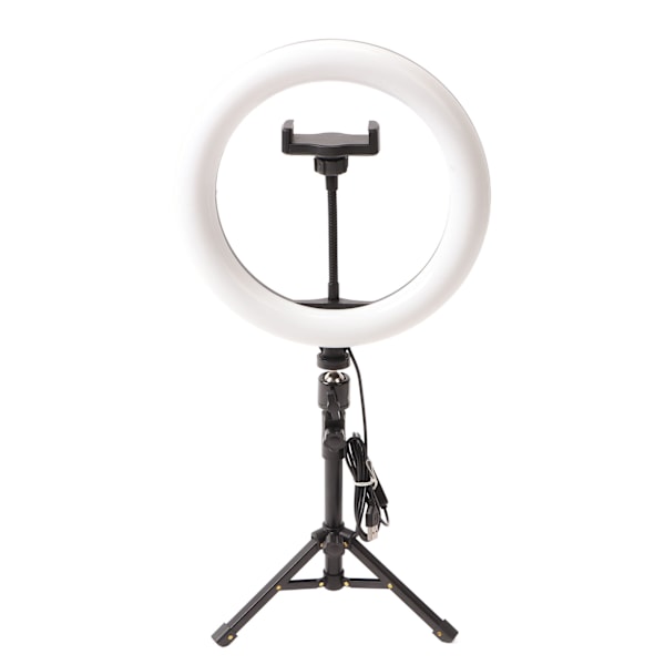 Selfie Ring Light 10 tums stativ Skrivbords Circle Light Stativ för Live Streaming Smink Fotografering