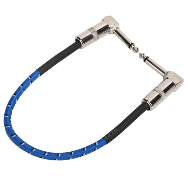 6,35 mm Gitarr Effektpedal Kablar Anslutningskabel Pedal Kabel Rät Vinkel Sladd Gitarrtillbehör
