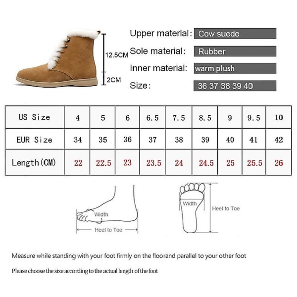 Vinterankelkängor, Kängor i mockaläder från ko Beige 37