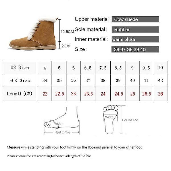Vinterstövlar, stövlar i ko-mocka Beige 40