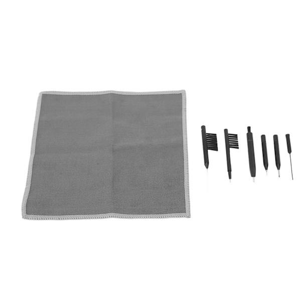 7st Set PU Box Hörapparatsförstärkare Borstverktyg Multifunktionell Vaxögla Magnet Portabel Rengöring