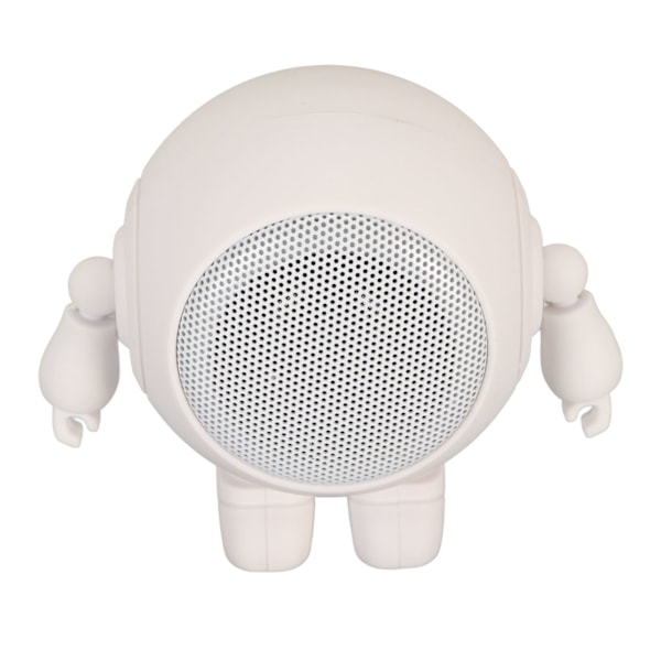 Bärbar Bluetooth-högtalare Robotform Bluetooth 5.0 1000mAh Inbyggd Mikrofon Mini Trådlös Högtalare för Hem Utomhusfest Vit