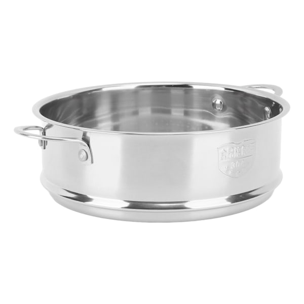 Ånggaller Dubbla Öron 304 Rostfritt Stål Dränerande Design Ångkorg för Kök Bullar Grönsaker Silver