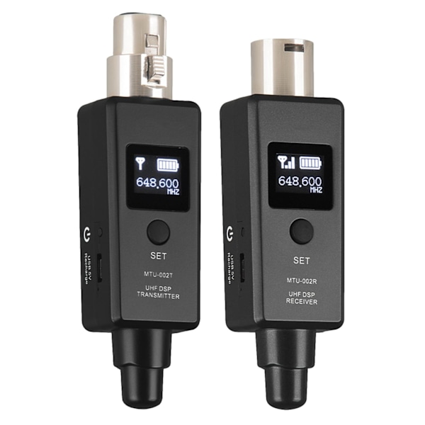 Trådlös Mikrofonsändare och Mottagare för Dynamisk Mikrofon Audio Mixer Mikrofon Trådlöst System