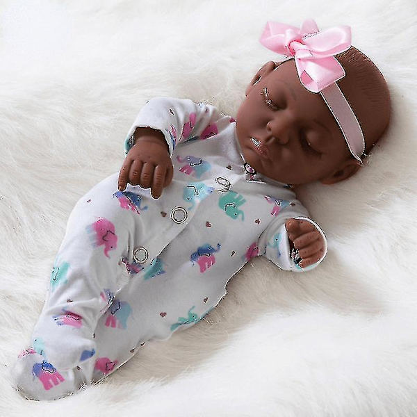 Reborn Baby Doll 10 tum Mjuk Simulering Realistisk Bebe Naturtrogen Nyfödd tjej Utbildningsleksaker Högkvalitativ present i lager 016