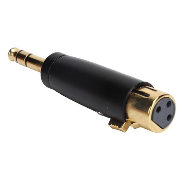 6,35 Stereo Hane till XLR Hona Adapter för Gitarr Ljudkabel Mikrofon Interface Svart Guldpläterad