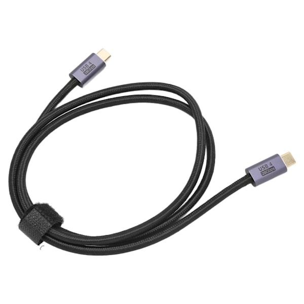 USB 4.0 Kabel Multifunktionell 20Gbps Höghastighetsöverföring HD 8K 60HZ Stöd PD100W Typ C till Typ C Kabel 100cm