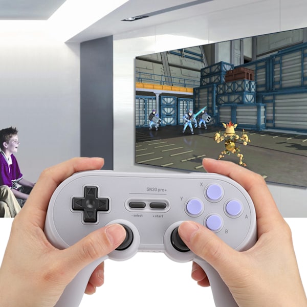 SN30PRO+ Trådlös Bluetooth-spelkontroll med rörelsesensor för PC och Android