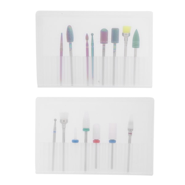 15 st Professionell Nagelkonst Borr Set Elektrisk Manikyr Maskin Bits Sander Tip