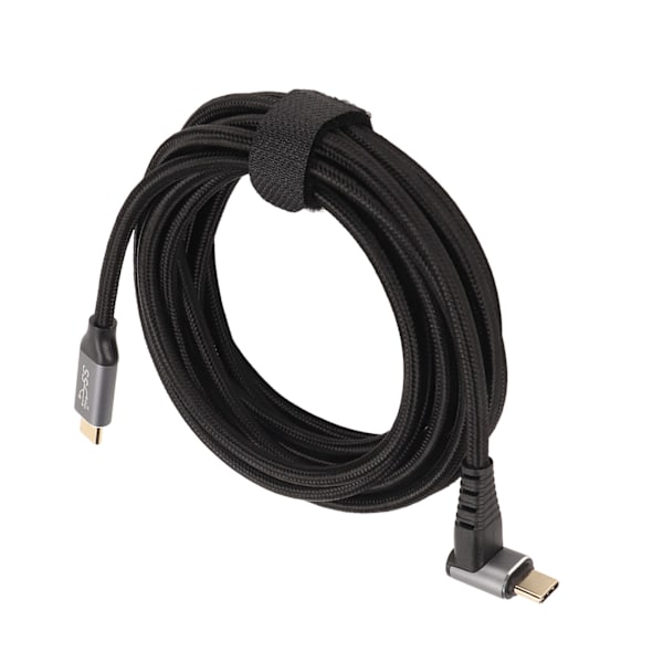 90 Graders USB-C-kabel 4K 60Hz Stöder PD100W Typ C 3.1 Gen2 Full Function USB-C Snabbladdningskabel för Steam Deck 300cm/118.1in