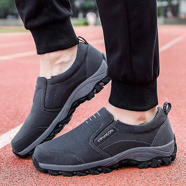 Bekväma, bärbara höstsneakers/skor för utomhusbruk Dark Grey 40