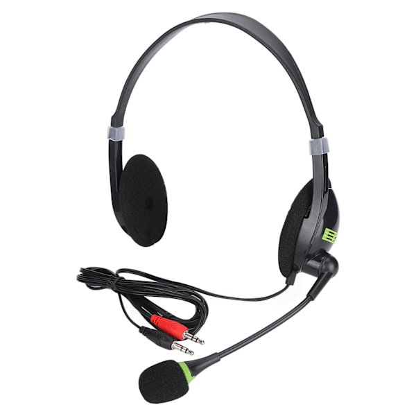 SY440MV Trådbundet headset 3,5 mm/USB Kundtjänst Öronmuffar med brusreducerande mikrofon 3,5 mm