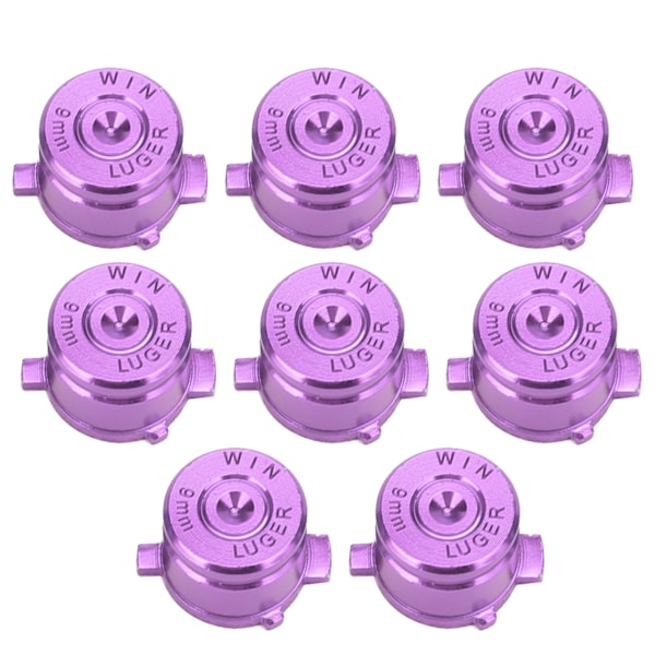 2 Set Aluminiumlegering Funktionshjälpknappkontroll Ersättningsdelar Passar för PS4 Lila