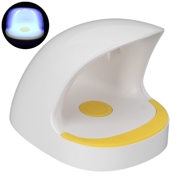 6W Mini Nagel Gel Härdningslampa 360° Belysning 3 Ljuschips USB Uppladdningsbar UV LED Nagellackstork