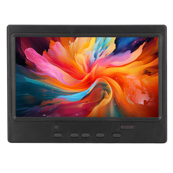 7-tums portabel monitor 1024x600 Stöder HD Multimedia Interface VGA AV Portabel skärm med stöd för PC 100?240V Fjärilsklämma AU-kontakt