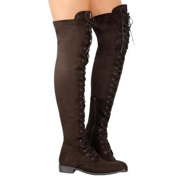 Lårhöga Kvinnor Western Over The Knee Boots Set-1 S401-black 5