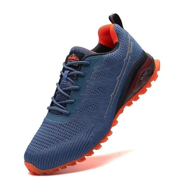 Anti Slip Spikless Golf Skor Sneakers Skor BlueOrange 11.5