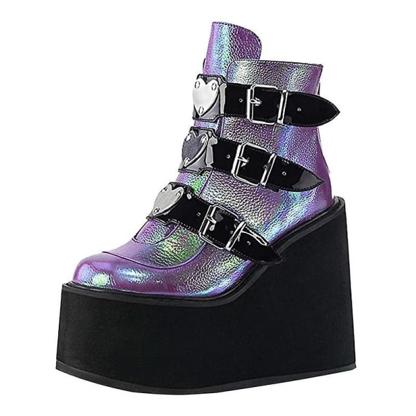 Vinter Gothic Punk Kvinnor Platform Boots 9