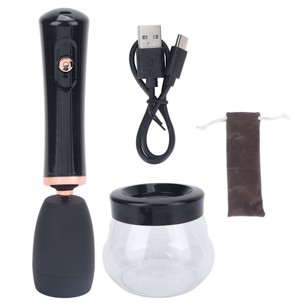 Elektrisk borstrengöringsmaskin Automatisk torkning 3 växlar USB Uppladdningsbar sminkborstrengörare