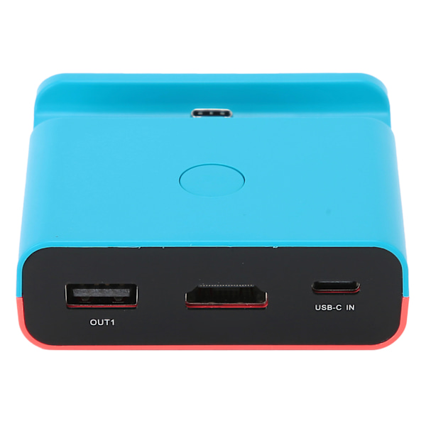 HDMI Videokonverteradapter för Switch/Lite Spelkonsol Bärbar Mini Laddningsdockningsstation Blå Röd