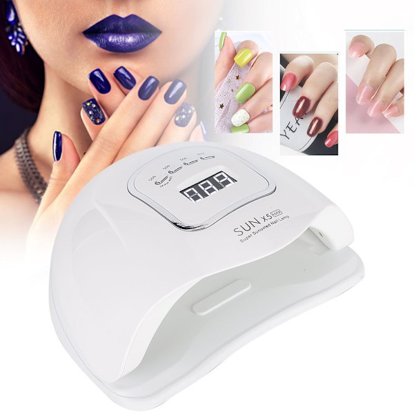 150W Nagelkonst Lampa Tork Snabb Torkning Gel Polish Härdning UV/LED Ljus Manikyr Verktyg EU-kontakt 110~240V