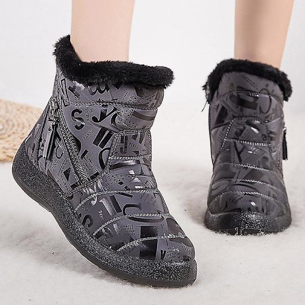Dam Vintervarma, Vattentäta Flats Ankel Boots Red 5