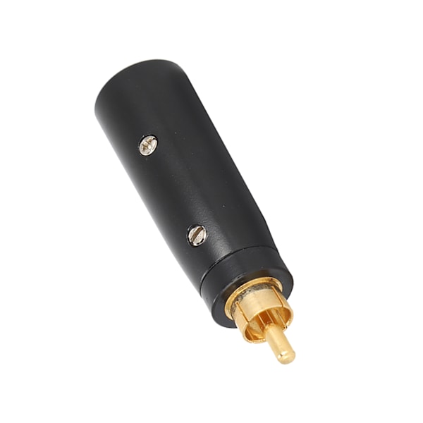 RCA till XLR Adapter Guldpläterad Zinklegering RCA Hane till XLR Hane Adapter för Gitarr Mixer Mikrofon