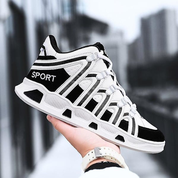 Herr Casual Fritid Lätta Sneakers Skor Red 41