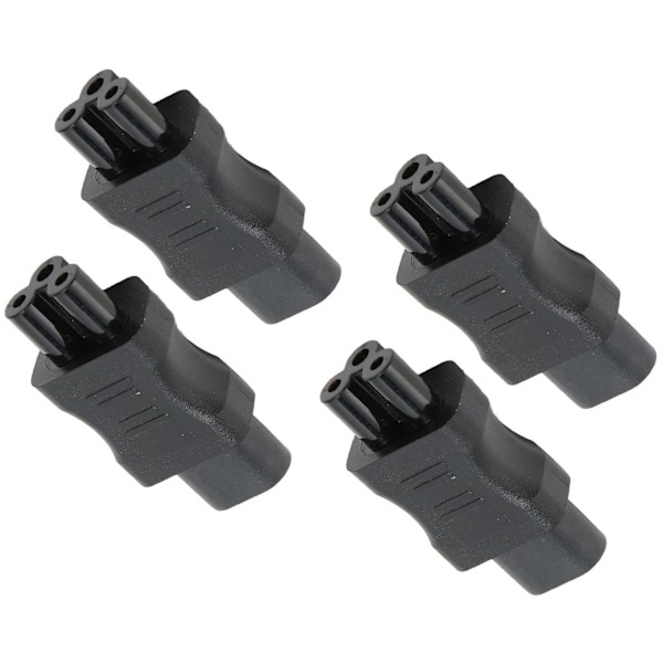 IEC320 C8 till IEC320 C5 Adapter 10A 250V 2.5A 250V Strömkabeladapter för Laptop Strömadapter UPS Server 4st