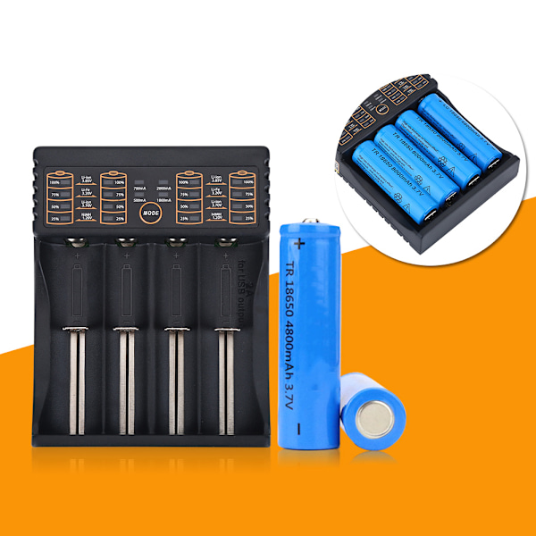 Lii-100 Lii-202 Lii-402 NiMH Batteri Smart Laddare 1.2V 3.2V 3.7V 3.85V A/AAA 18650 10440 16340